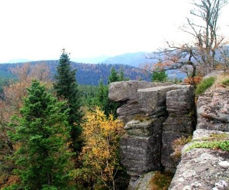 The Legends of the Vosges. The Rock of La Chatte Pendue