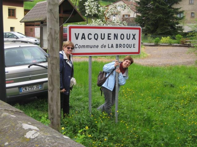 Francoise and I in Vacquenoux